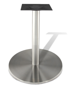 Основание стола круглое из нержавейки размером 50 см (устойчивое) для больших столешниц, модель 4107