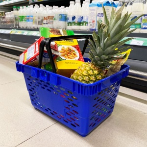 Корзина пластиковая CLASSIC, 20 литров, цвет синий