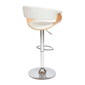 Барный стул Vimta, белый/ натуральный