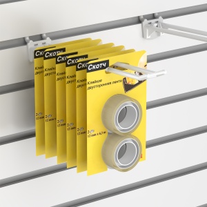 Консоль двойная пластиковая DOUBLE HOOK 200, длина 200 мм