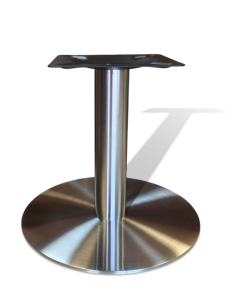 Журнальное круглое подстолье из нержавейки с увеличенным основанием 50 см. для чилаутов