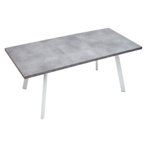 Стол Brick M 140, бетон Портленд/ белый