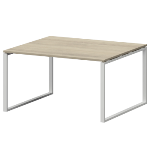 Стол переговорный на металлокаркасе Смарт СМСП-О-14.123.Пр25 Кронберг/Белый