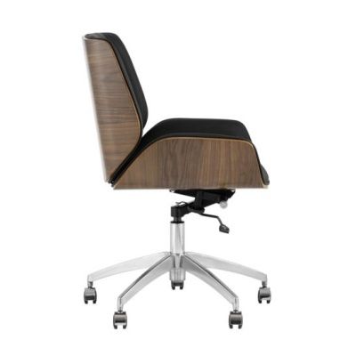 Кресло офисное TopChairs Crown черное/коричневое