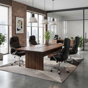 Кресло поворотное Paradis, чёрный, экокожа