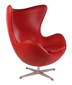 Кресло дизайнерское Egg chair (Arne Jacobsen Style) A219 красный