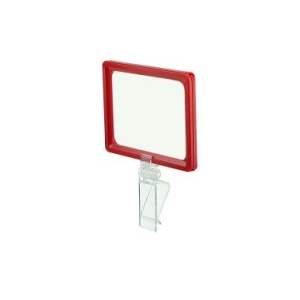 Комплект на клипсе FRAME CLAMP с рамкой PF-A6, цвет красный