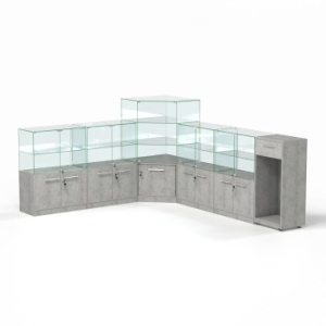 Комплект прилавков "ФЕЕРВЕРК" №2, Метрополитан Грей