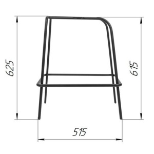 Ножки металлические Паук барный
