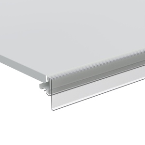 Ценникодержатель полочный CFA39 прозрачный, 1238 мм