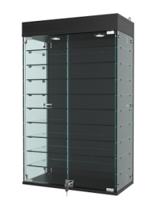 Витрина "АТРИУМ" настенная №2А-2Г, Черный