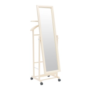 Вешалка с зеркалом Leset Сиэтл цвет Слоновая кость