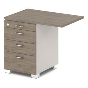 Тумба приставная G-230 Грандеза - Grandeza (Великолепие)цвет Дуб Верцаска Латте и Бежевый песок