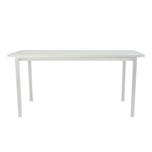 Стол офисный LuxAlto LA-T33-ST45 белый/белый ЛДСП 160*70*2.5, 2 скругл. угла