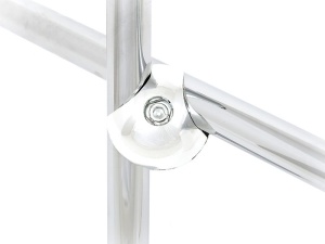 Крепёж двойной правый, R-6DX (JK 31 RIGHT), хром