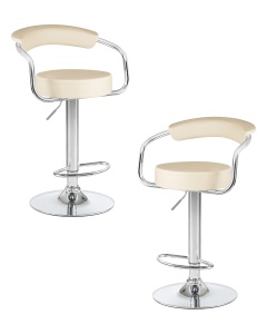Набор 2 шт Стул барный DOBRIN MARTA, кремовый