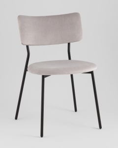 Стул Амелия велюр светло-серый