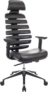 Кресло Everprof Ergo Black (Эрго Блэк) Экокожа Черный