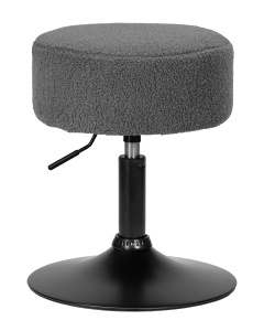 Пуф DOBRIN DANNY BLACK, темно-серое букле (16)