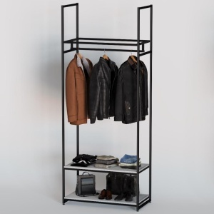 Стеллаж для одежды A2290-07-ЧБ 220х90х45