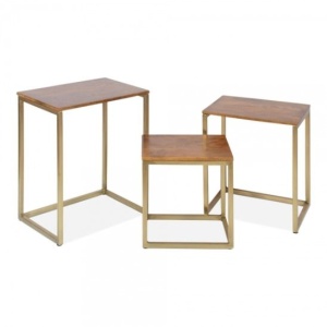 Стол Мерсер, темно-коричневая столешница, темный каркас