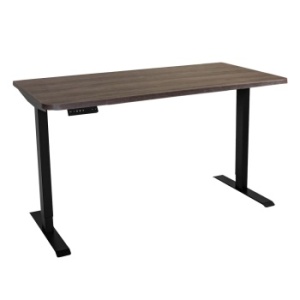 Стол с регулировкой высоты электрический LuxAlto LA-T33-2AR2 черный/дуб коричневый ЛДСП 120*60*2.5