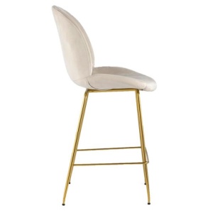 Стул полубарный Beetle со спинкой. бежевый, 65 см