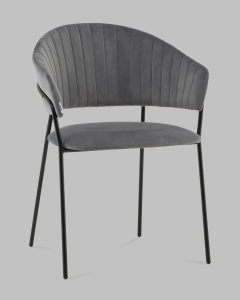Стул Бруно NEW велюр серый