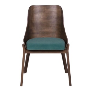 Стул Моган голубой, каркас венге