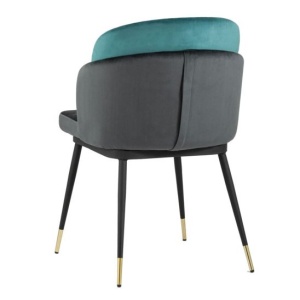 Стул Пенелопа бирюзовый/антрацит