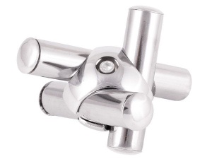 Z-JOK-chr-001DX Зажим для 3-х труб правый