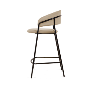 Стул полубарный Келли, бархат бежевый 5