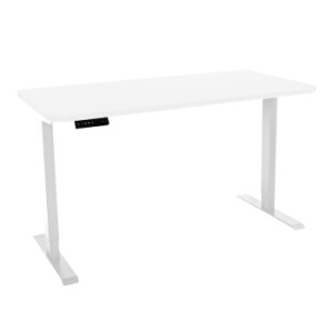 Стол с регулировкой высоты электрический LuxAlto LA-T33-2AR2 белый/белый ЛДСП 140*80*2.5