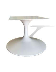 Подстолье Tulip журнальное, белый матовый цвет, для больших столешниц, для лобби-баров, модель 6019W