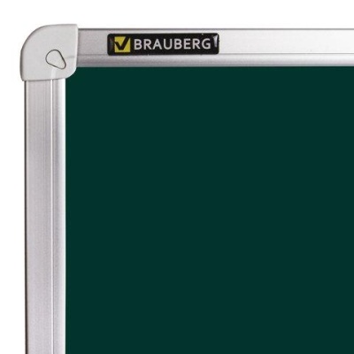 Доска для мела магнитная (90х120 см), зеленая, BRAUBERG, 231706