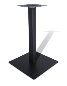 Подстолье усиленное, металлическое, черное, для больших квадратных столешниц, модель 4004