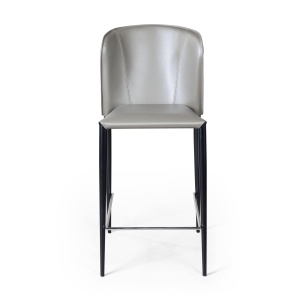 Стул полубарный Альберт, кожа тауп