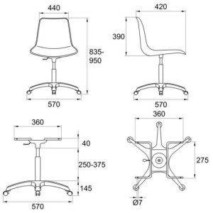 Стул VENEZIA - SW (НА ХРОМИРОВАННОЙ КРЕСТОВИНЕ CINA)