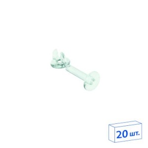 Винт и гайка с ушками VIKING SCREW-25, цвет прозрачный (20 шт. в упаковке)