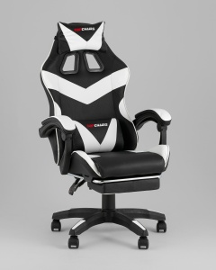 Кресло спортивное TopChairs MG-7019 черно-белый