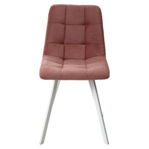 Стул CHILLI-Q SQUARE розовый / белый каркас