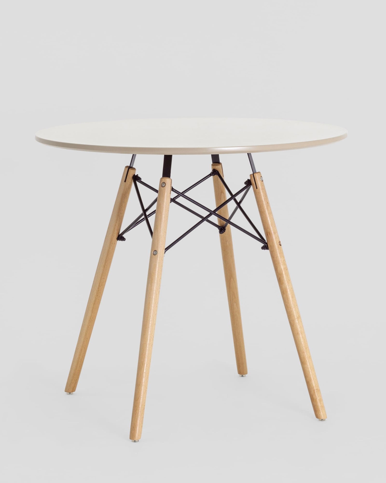 Стол Eames DSW D80 бежевый