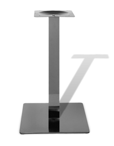 Подстолье необычное, полированная черная нержавеющая сталь, для кафе и ресторанов, артикул 4505