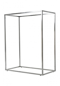 AST-02К (черный муар) Вешало для одежды напольное двойное на колесах, 1200Lх1500Hx600Dмм