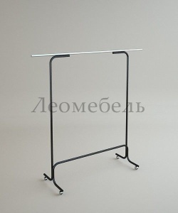 Вешало напольное одинарное  5М-11k черное на колесиках