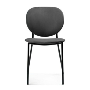 Стул Саранда графитовый / черный глянец